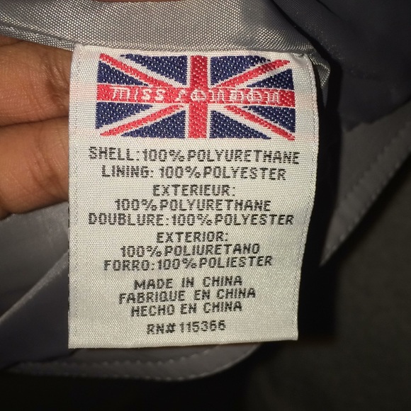 Grey leather jacket - Picture 3 of 4